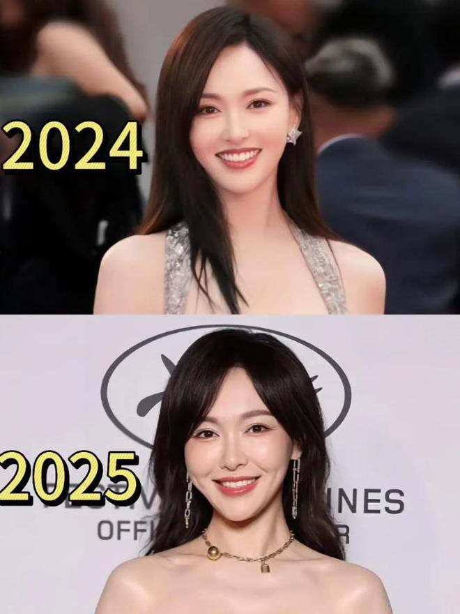 ！戛纳红毯生图：苹果肌下垂鱼尾纹能当眼线J9真人游戏第一品牌41岁唐嫣断崖式衰老(图7)